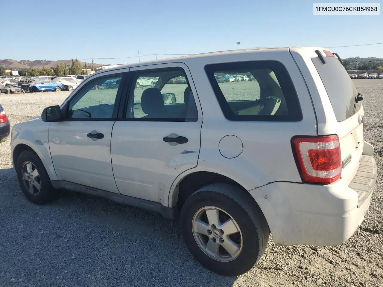 2012 Ford Escape Xls VIN: 1FMCU0C76CKB54968 Lot: 75063574