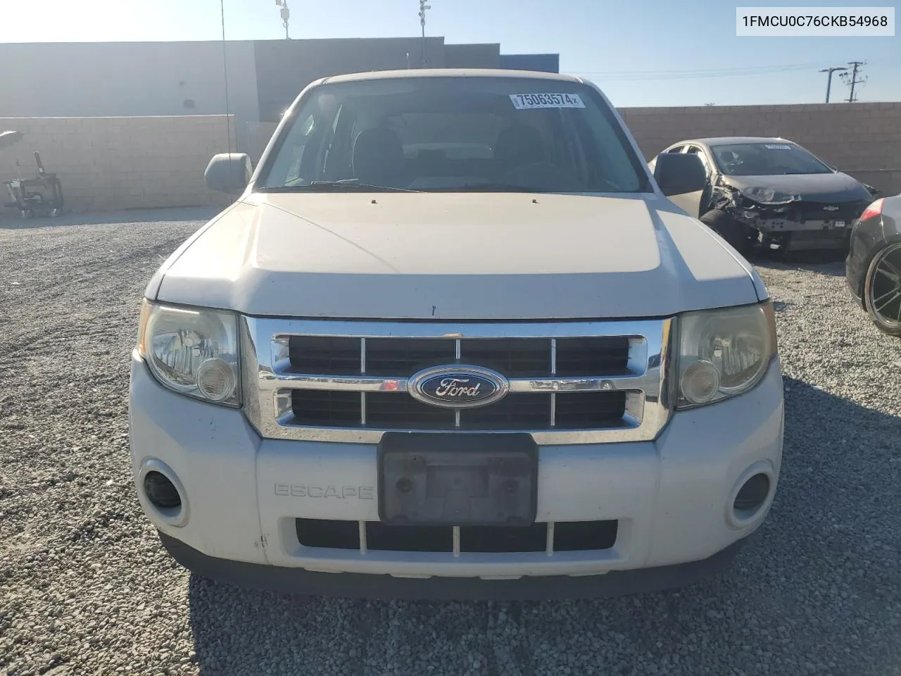 2012 Ford Escape Xls VIN: 1FMCU0C76CKB54968 Lot: 75063574