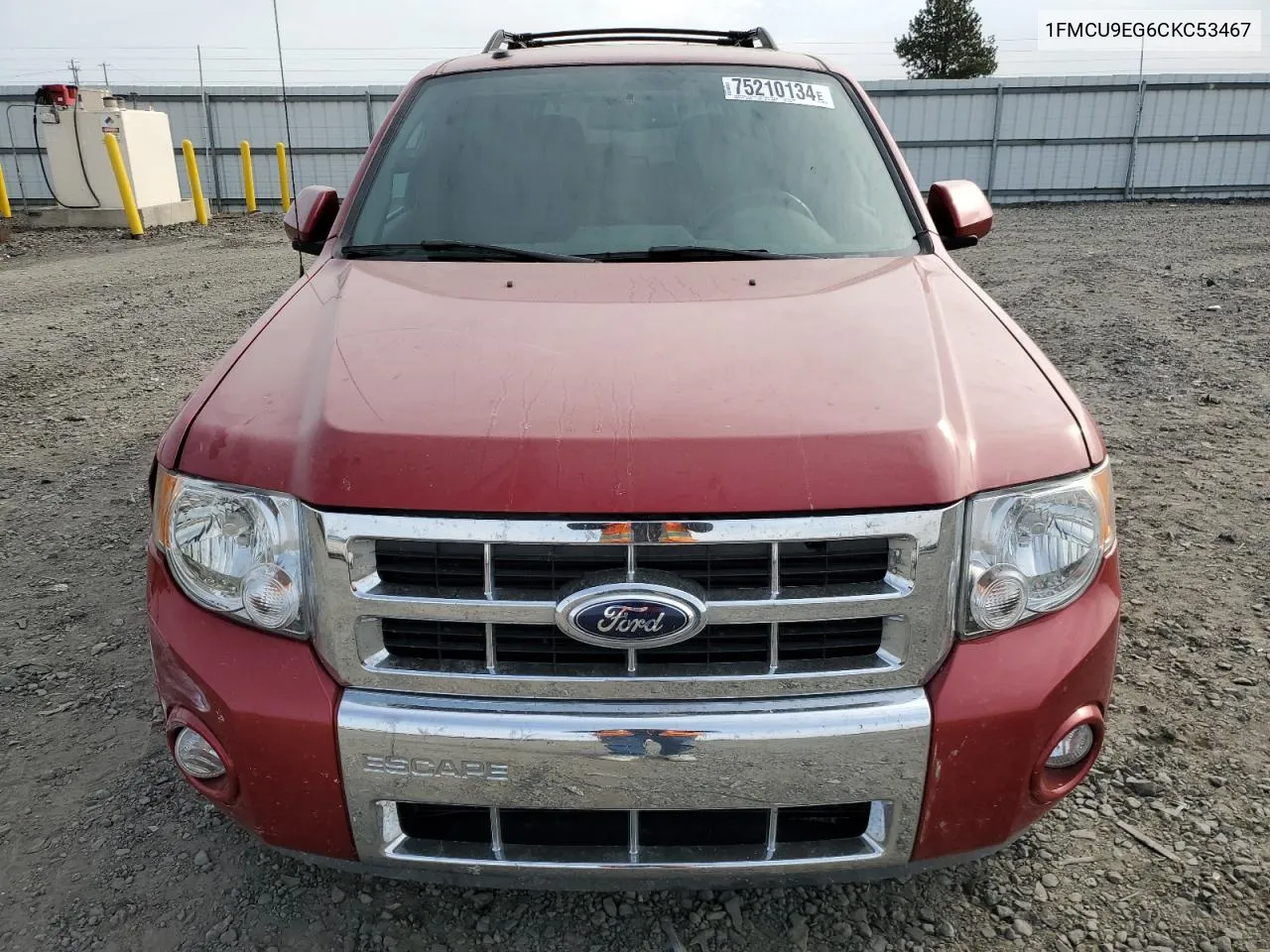 2012 Ford Escape Limited VIN: 1FMCU9EG6CKC53467 Lot: 75210134