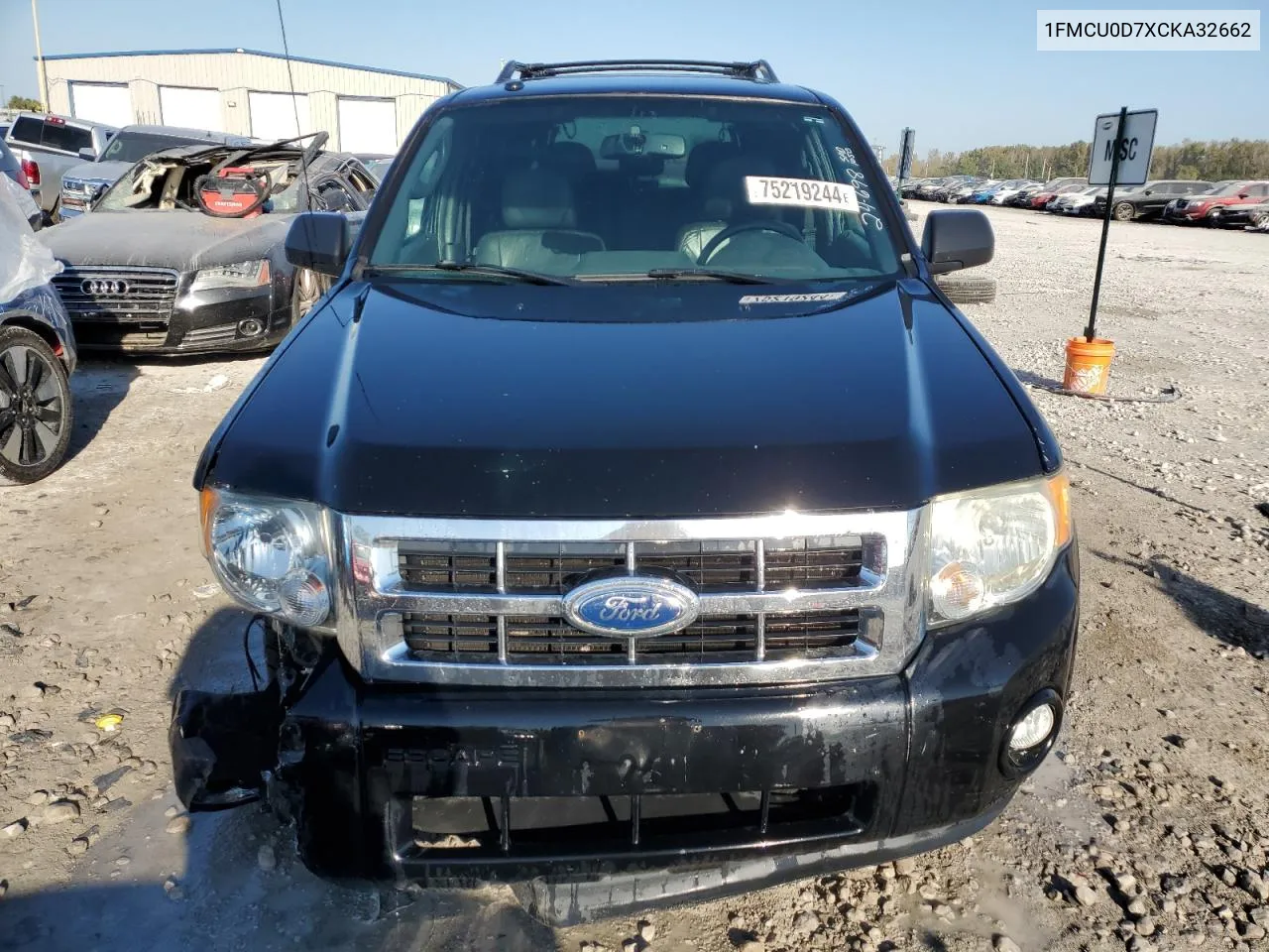 2012 Ford Escape Xlt VIN: 1FMCU0D7XCKA32662 Lot: 75219244