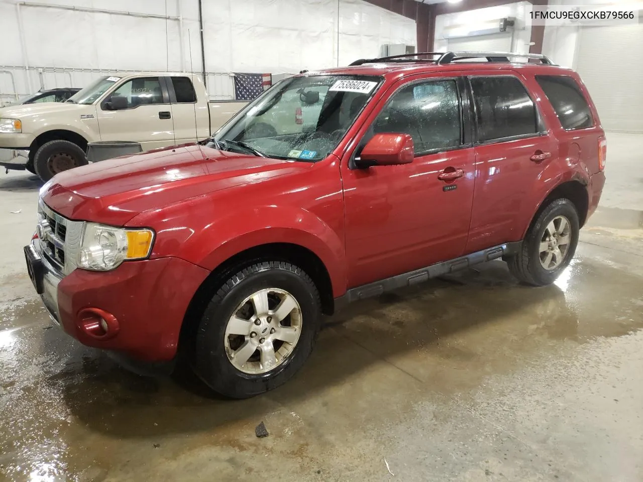 2012 Ford Escape Limited VIN: 1FMCU9EGXCKB79566 Lot: 75386024