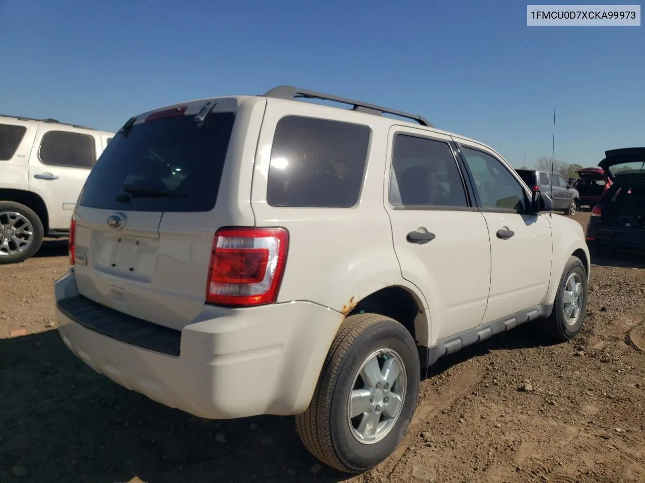 2012 Ford Escape Xlt VIN: 1FMCU0D7XCKA99973 Lot: 75491724