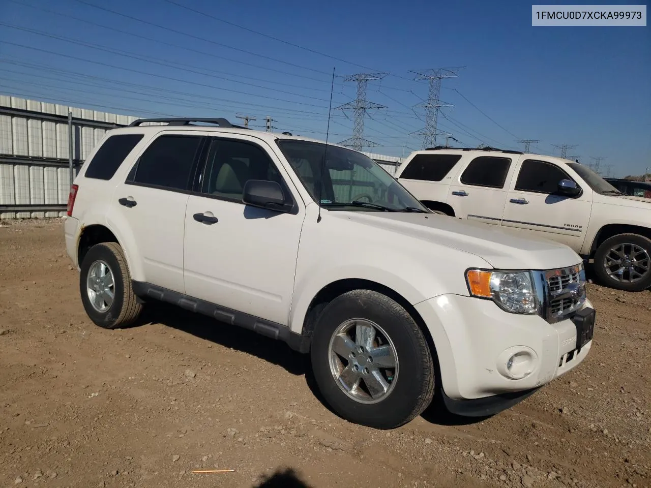 2012 Ford Escape Xlt VIN: 1FMCU0D7XCKA99973 Lot: 75491724