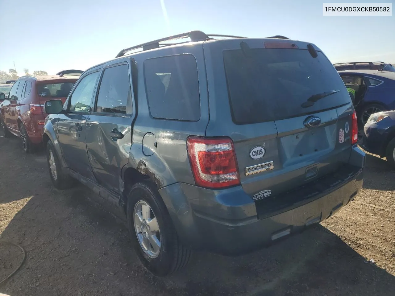 2012 Ford Escape Xlt VIN: 1FMCU0DGXCKB50582 Lot: 75519024