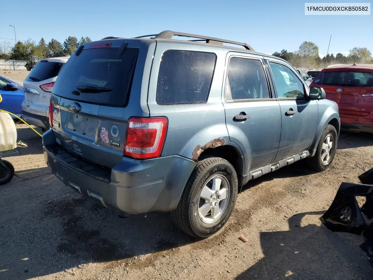 2012 Ford Escape Xlt VIN: 1FMCU0DGXCKB50582 Lot: 75519024