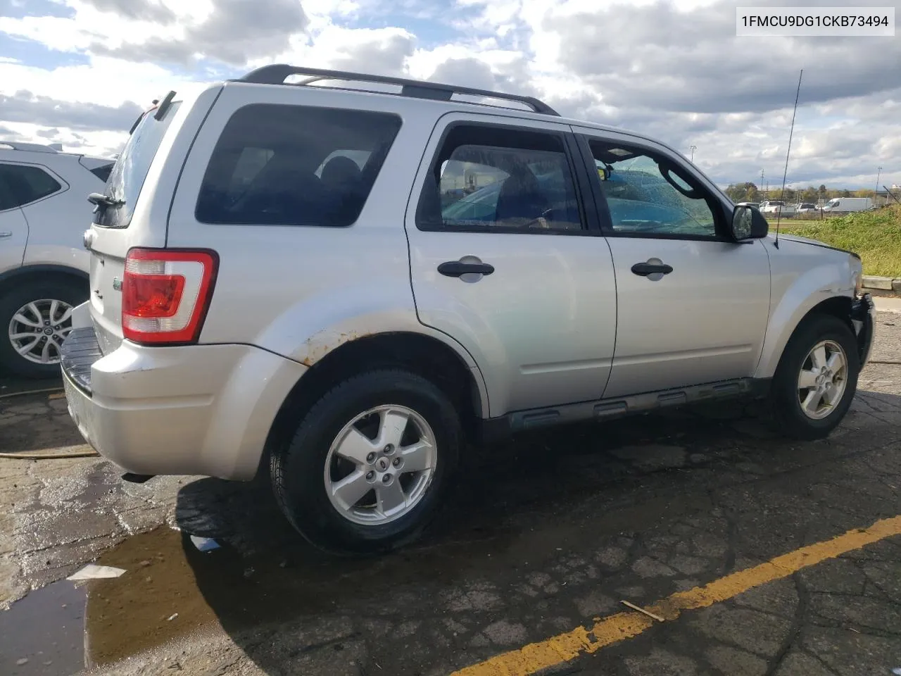 2012 Ford Escape Xlt VIN: 1FMCU9DG1CKB73494 Lot: 75817394