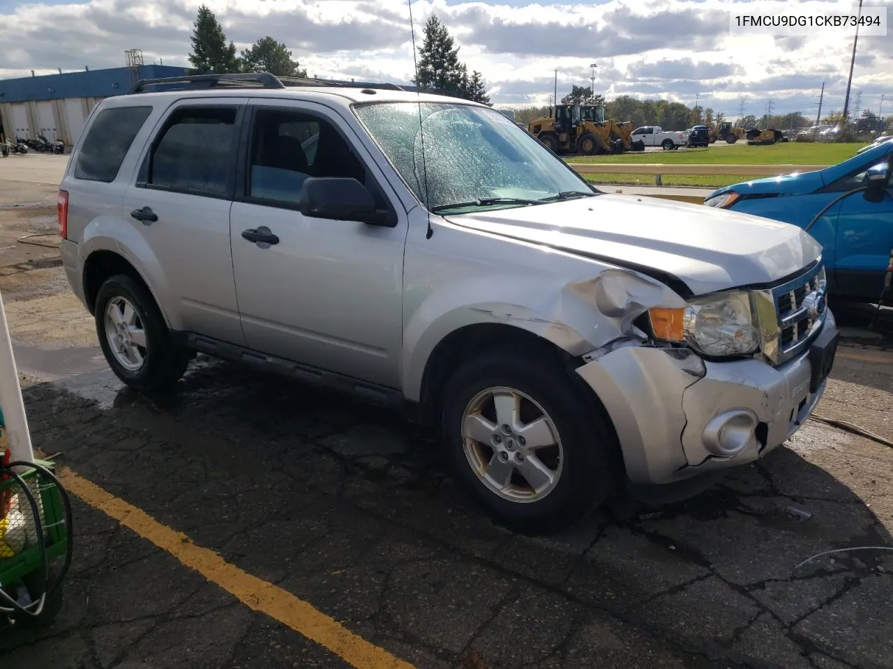 2012 Ford Escape Xlt VIN: 1FMCU9DG1CKB73494 Lot: 75817394