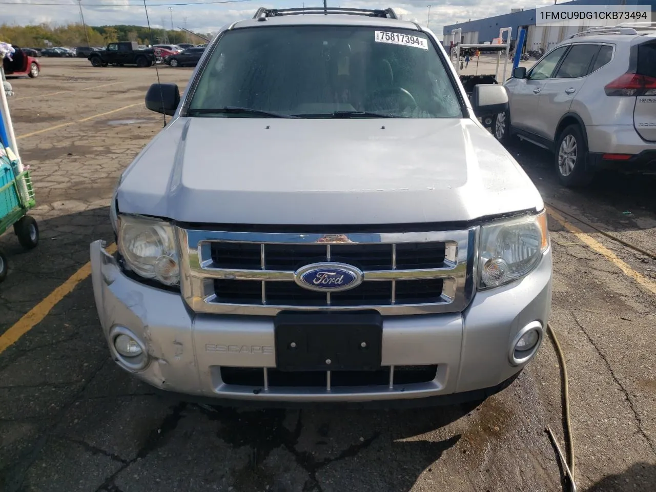 2012 Ford Escape Xlt VIN: 1FMCU9DG1CKB73494 Lot: 75817394