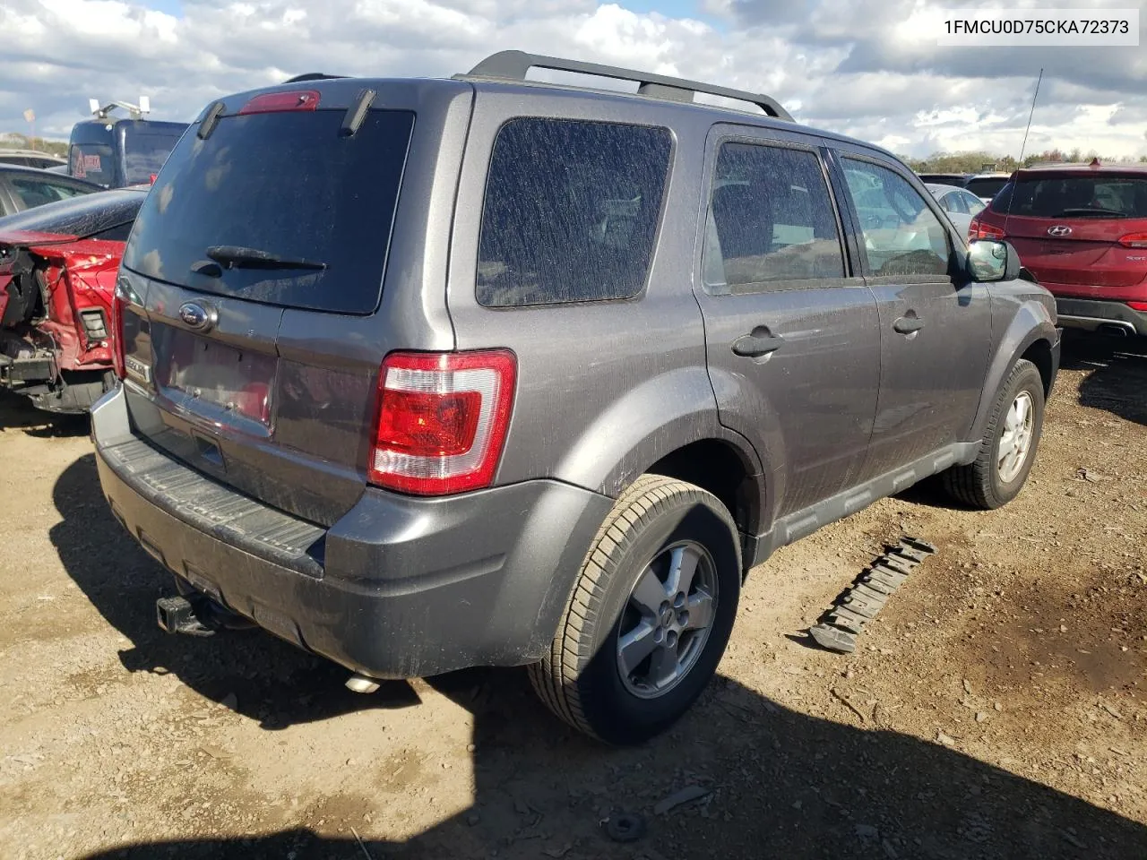 2012 Ford Escape Xlt VIN: 1FMCU0D75CKA72373 Lot: 75877494