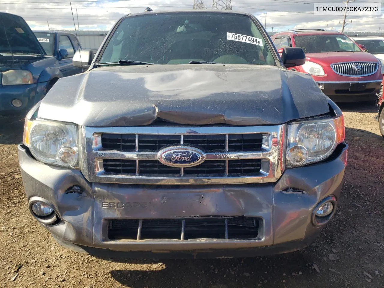 2012 Ford Escape Xlt VIN: 1FMCU0D75CKA72373 Lot: 75877494