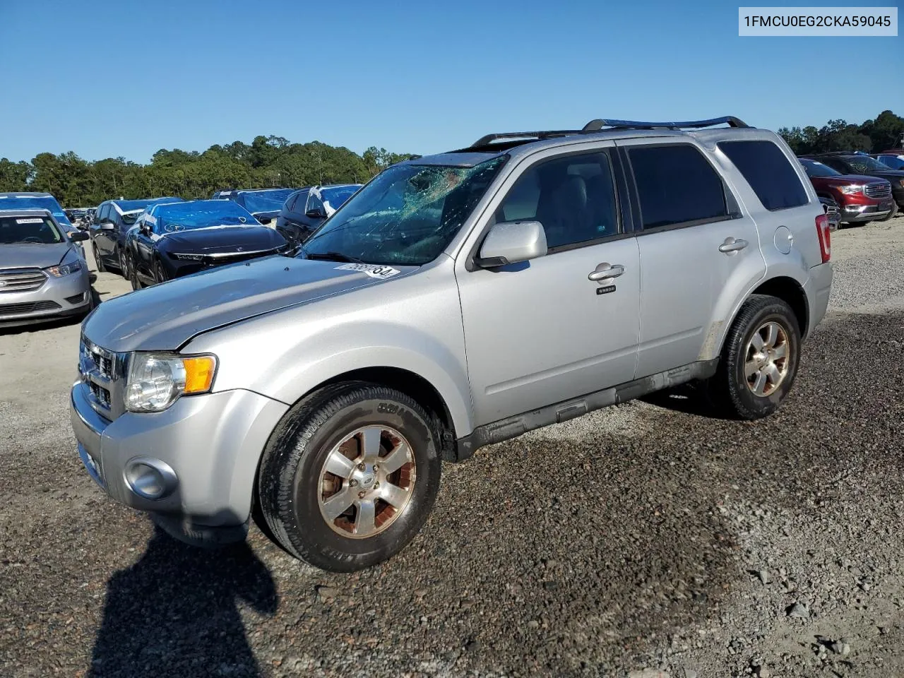 2012 Ford Escape Limited VIN: 1FMCU0EG2CKA59045 Lot: 75881364