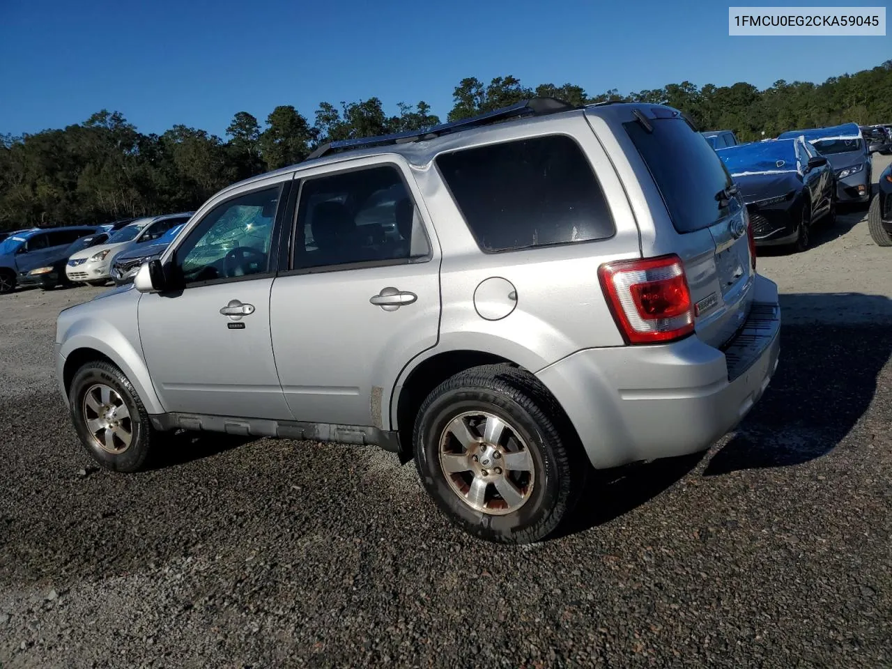 2012 Ford Escape Limited VIN: 1FMCU0EG2CKA59045 Lot: 75881364