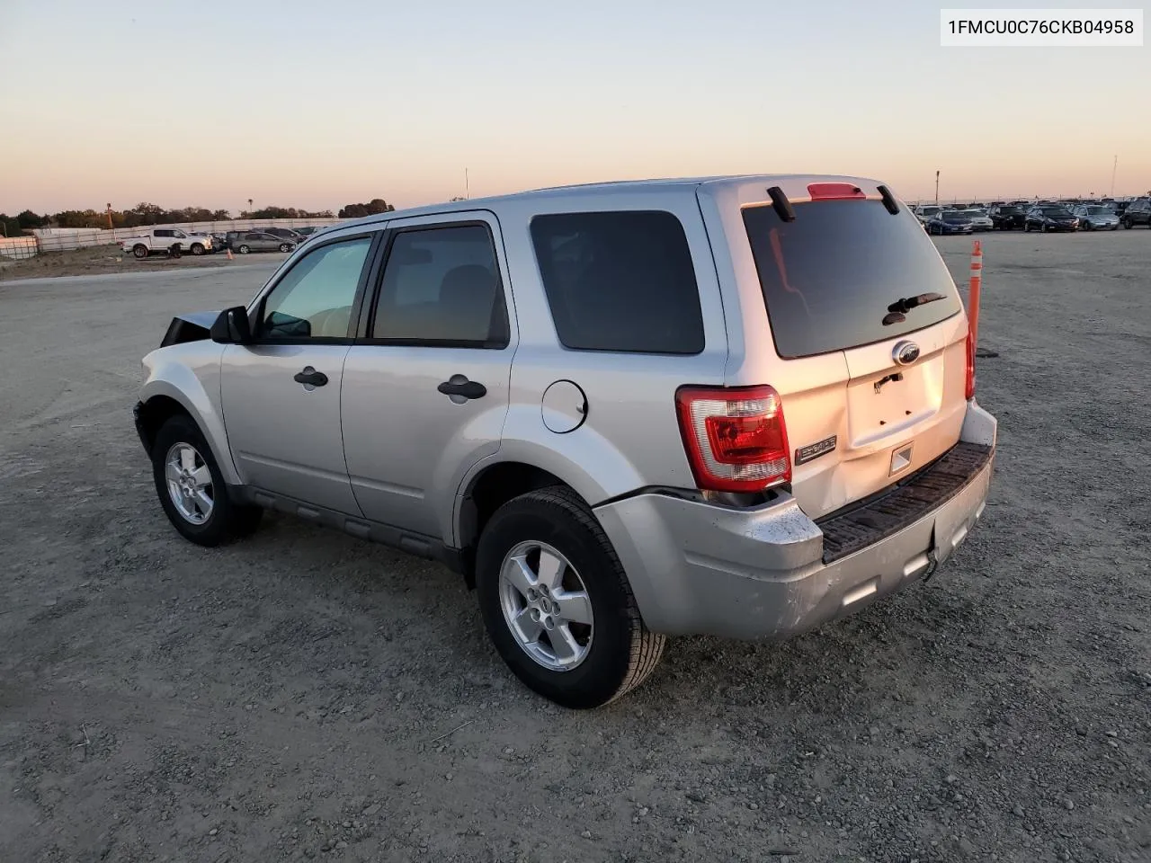 2012 Ford Escape Xls VIN: 1FMCU0C76CKB04958 Lot: 76080224