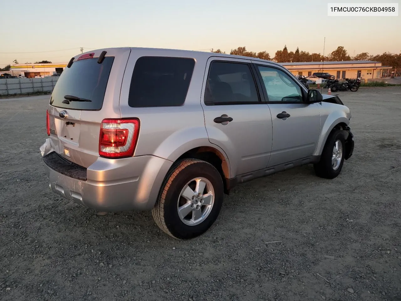 2012 Ford Escape Xls VIN: 1FMCU0C76CKB04958 Lot: 76080224