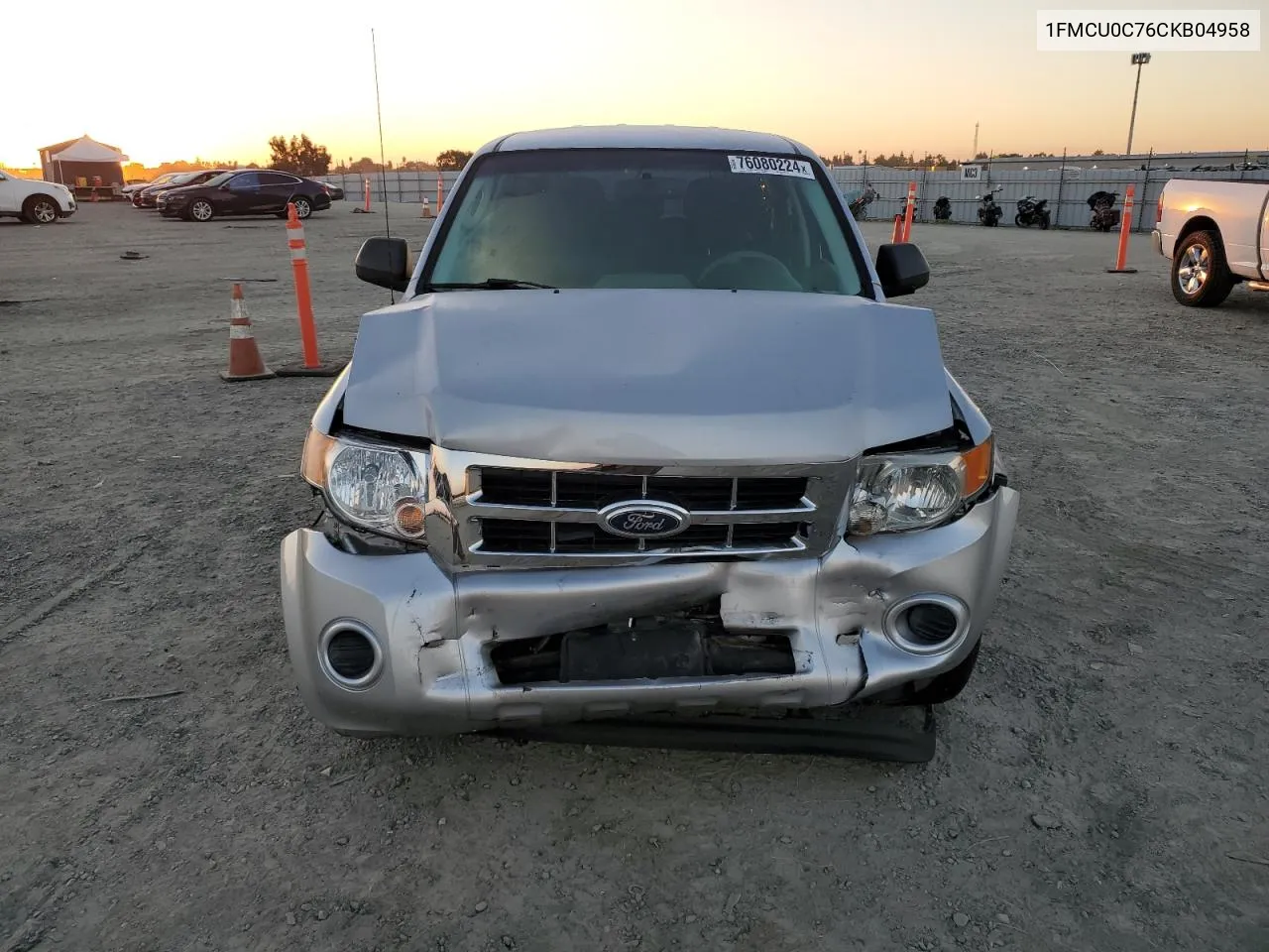 2012 Ford Escape Xls VIN: 1FMCU0C76CKB04958 Lot: 76080224