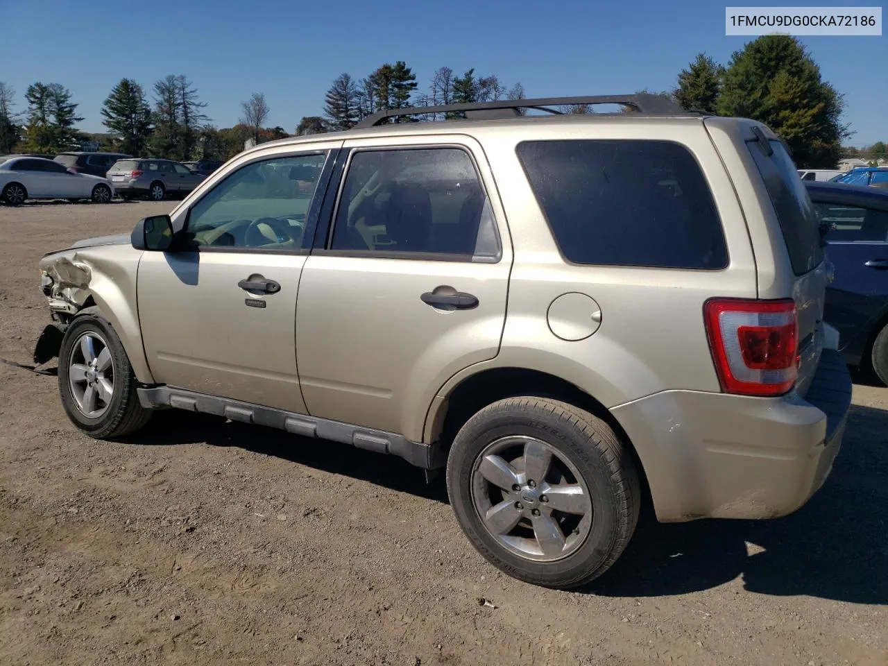 2012 Ford Escape Xlt VIN: 1FMCU9DG0CKA72186 Lot: 76311544