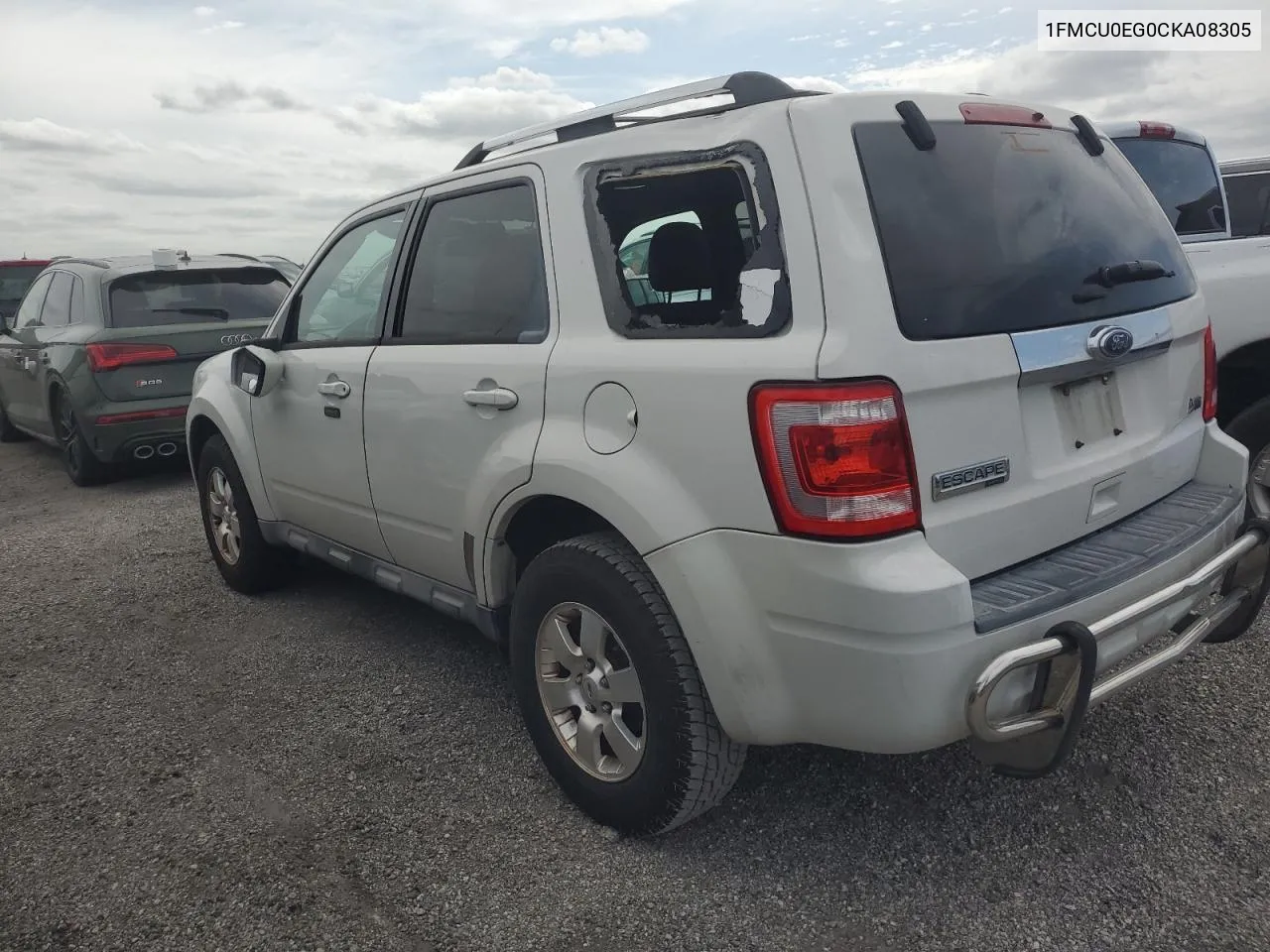 2012 Ford Escape Limited VIN: 1FMCU0EG0CKA08305 Lot: 76420164