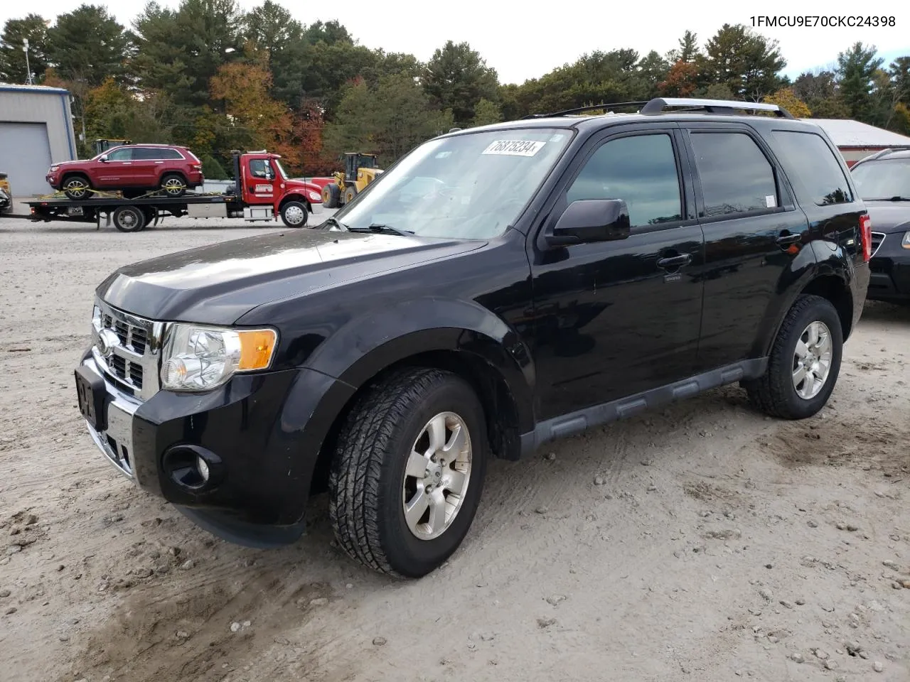 2012 Ford Escape Limited VIN: 1FMCU9E70CKC24398 Lot: 76875234