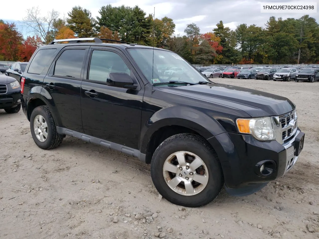 2012 Ford Escape Limited VIN: 1FMCU9E70CKC24398 Lot: 76875234