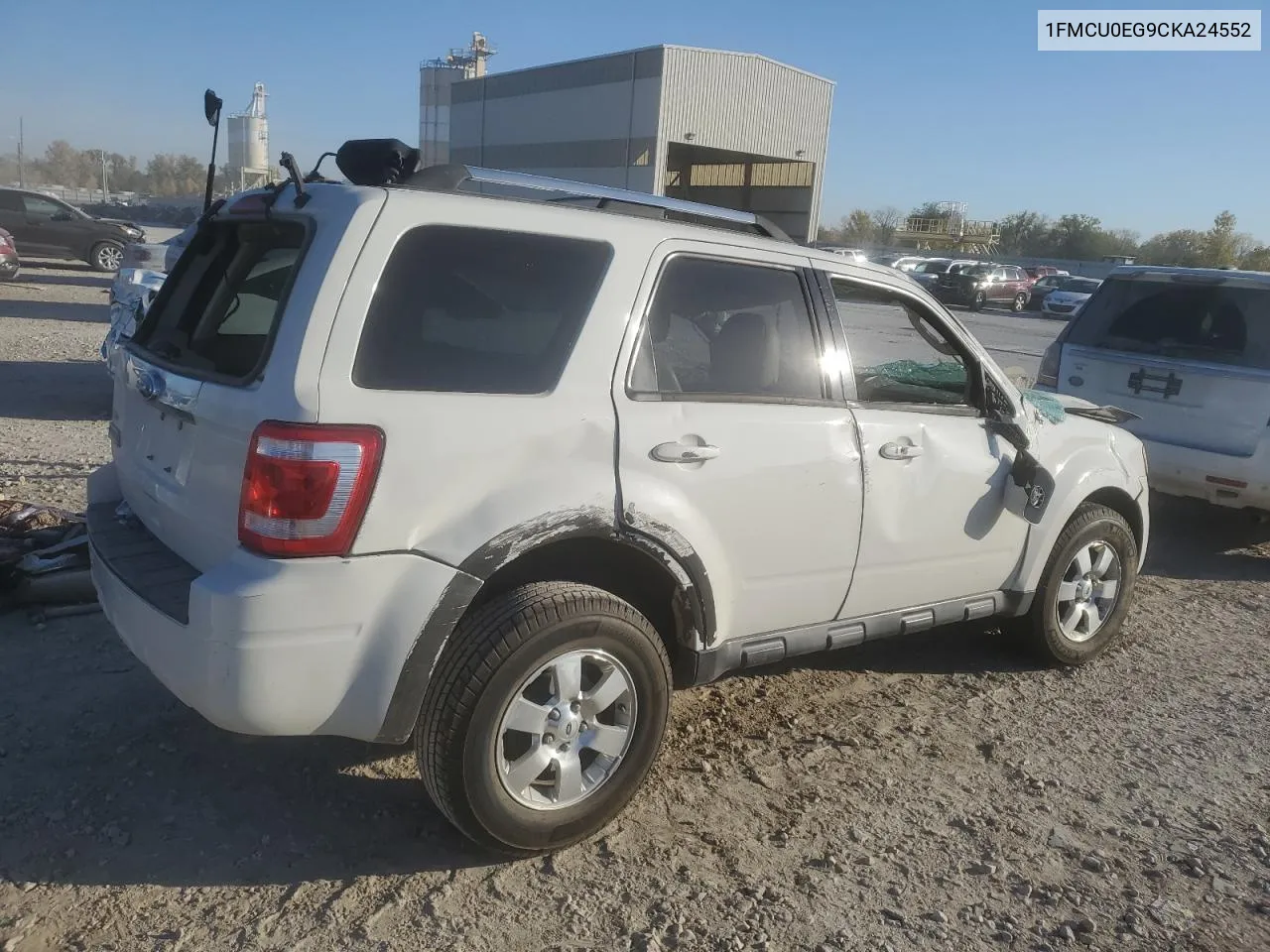 2012 Ford Escape Limited VIN: 1FMCU0EG9CKA24552 Lot: 77070034