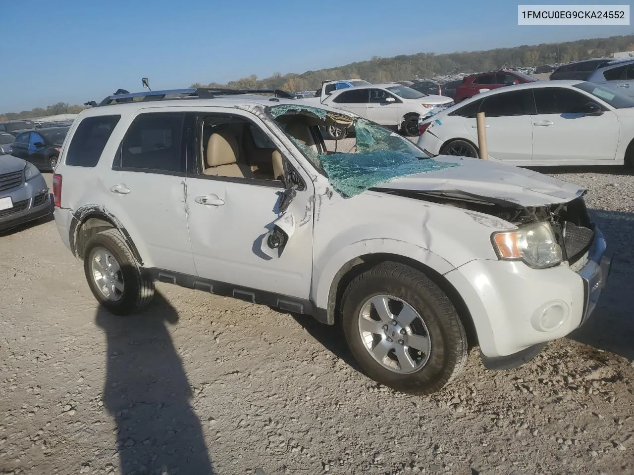 2012 Ford Escape Limited VIN: 1FMCU0EG9CKA24552 Lot: 77070034