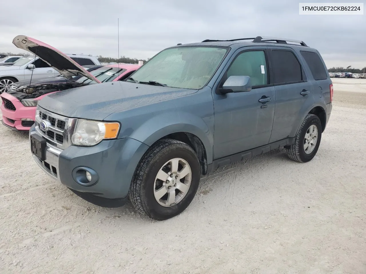 2012 Ford Escape Limited VIN: 1FMCU0E72CKB62224 Lot: 77240214