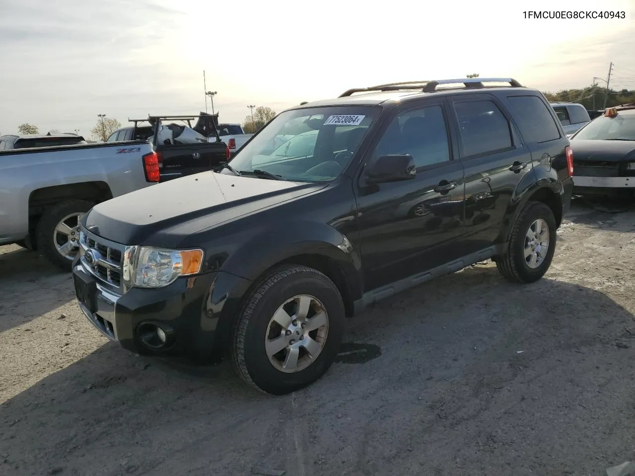 2012 Ford Escape Limited VIN: 1FMCU0EG8CKC40943 Lot: 77523064