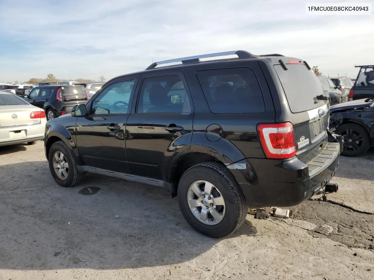 2012 Ford Escape Limited VIN: 1FMCU0EG8CKC40943 Lot: 77523064