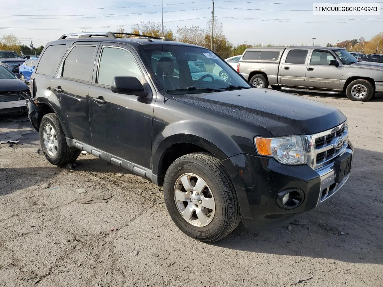 2012 Ford Escape Limited VIN: 1FMCU0EG8CKC40943 Lot: 77523064