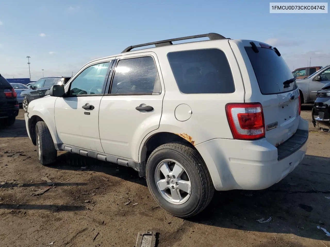 2012 Ford Escape Xlt VIN: 1FMCU0D73CKC04742 Lot: 77588144