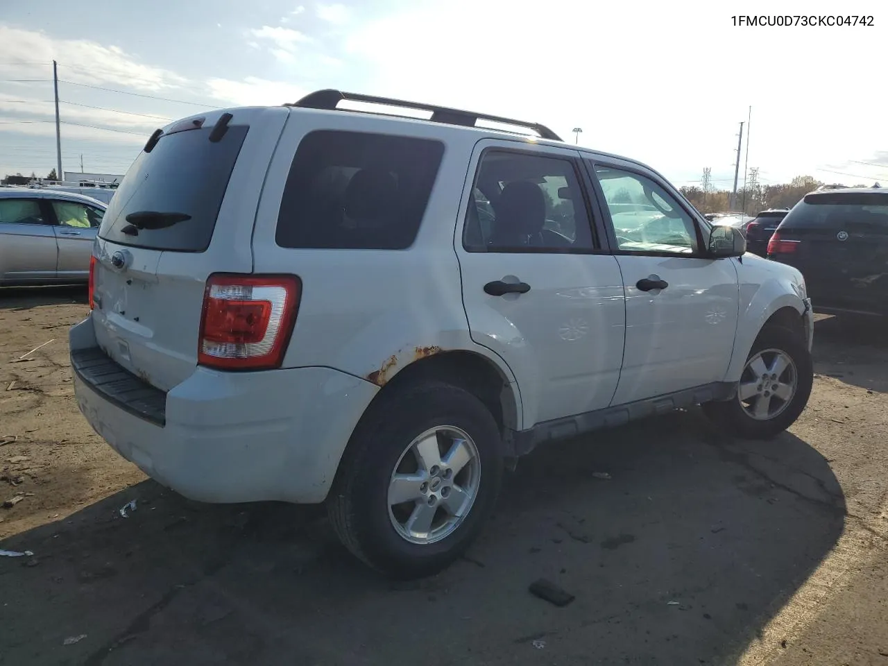 2012 Ford Escape Xlt VIN: 1FMCU0D73CKC04742 Lot: 77588144