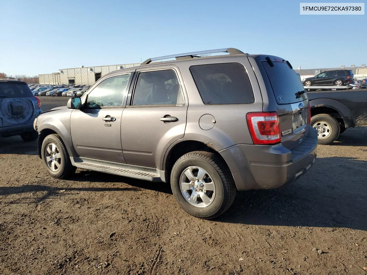 2012 Ford Escape Limited VIN: 1FMCU9E72CKA97380 Lot: 77657634