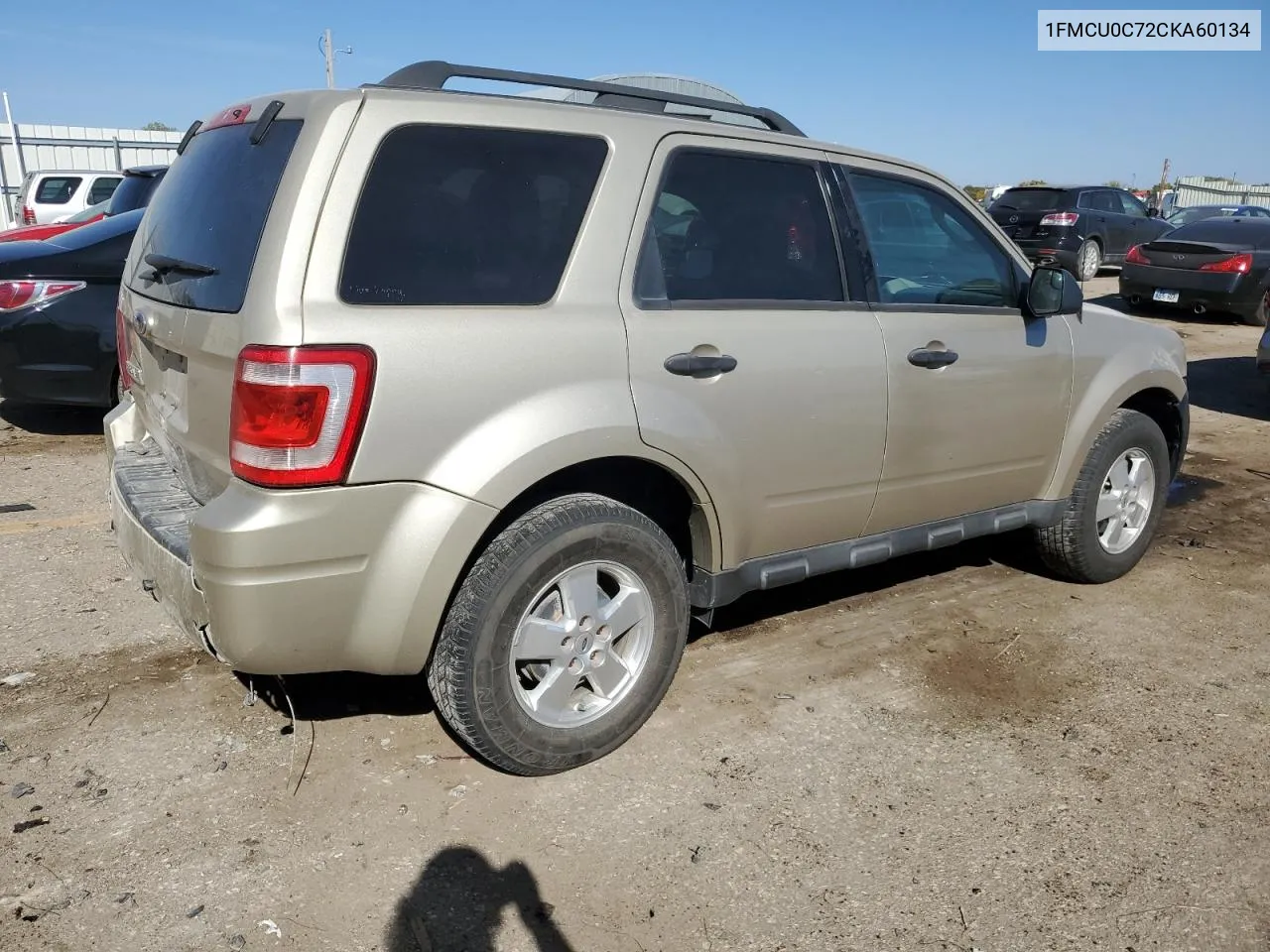 2012 Ford Escape Xls VIN: 1FMCU0C72CKA60134 Lot: 77657684