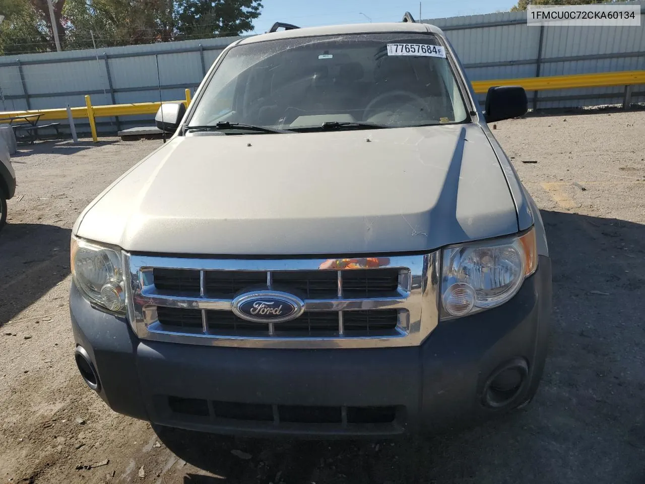 2012 Ford Escape Xls VIN: 1FMCU0C72CKA60134 Lot: 77657684