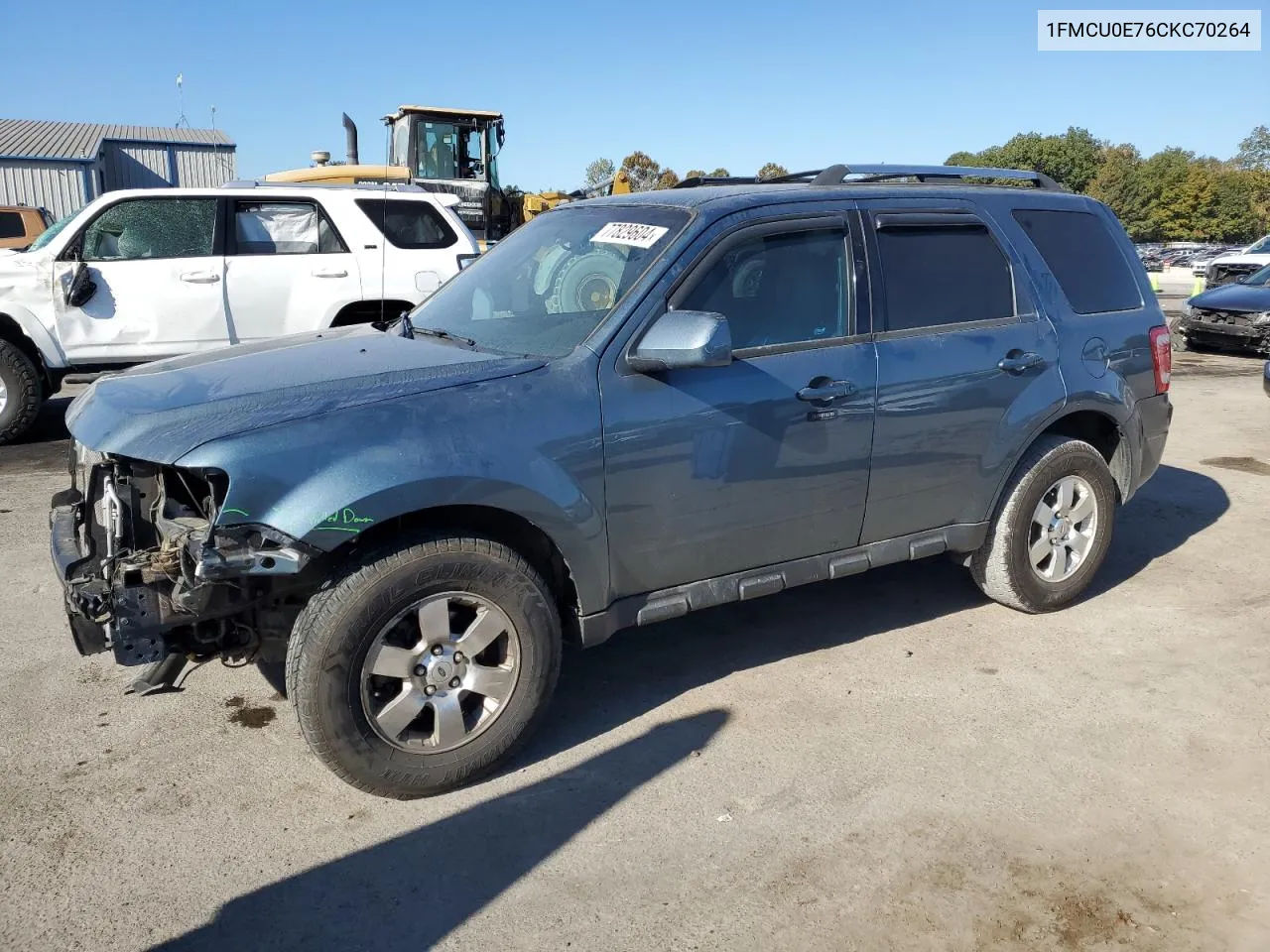 2012 Ford Escape Limited VIN: 1FMCU0E76CKC70264 Lot: 77829604