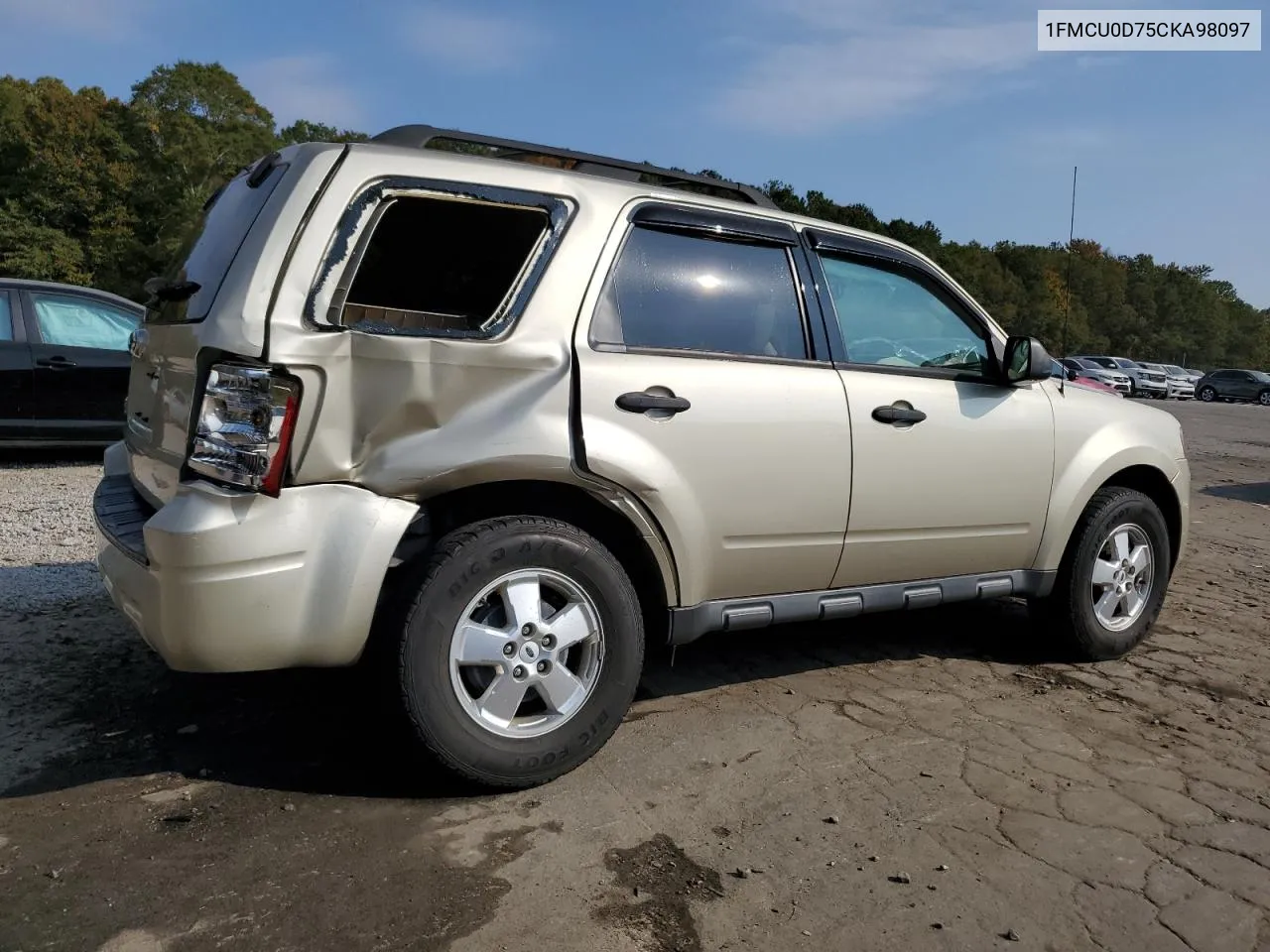 2012 Ford Escape Xlt VIN: 1FMCU0D75CKA98097 Lot: 77854964