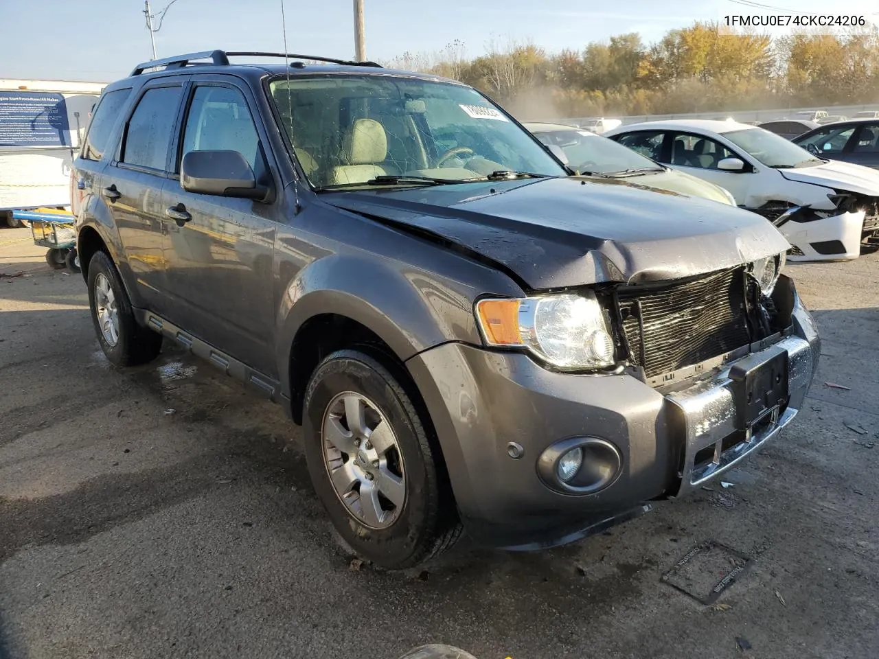 2012 Ford Escape Limited VIN: 1FMCU0E74CKC24206 Lot: 78099224