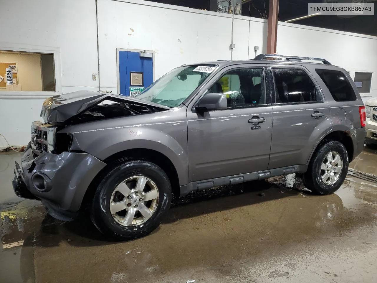 2012 Ford Escape Limited VIN: 1FMCU9EG8CKB86743 Lot: 78220184