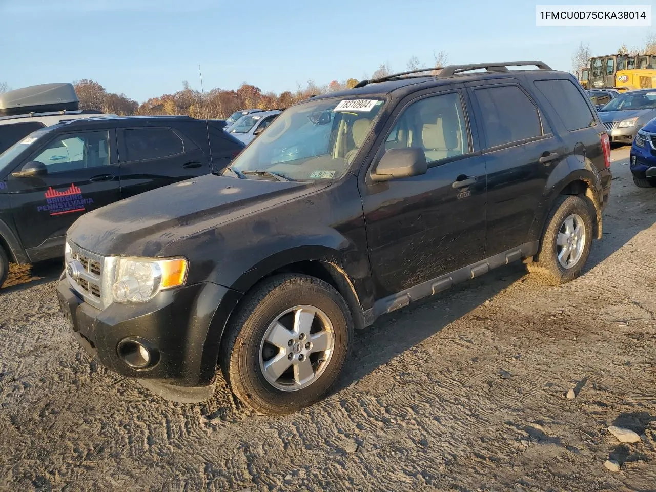 2012 Ford Escape Xlt VIN: 1FMCU0D75CKA38014 Lot: 78310904