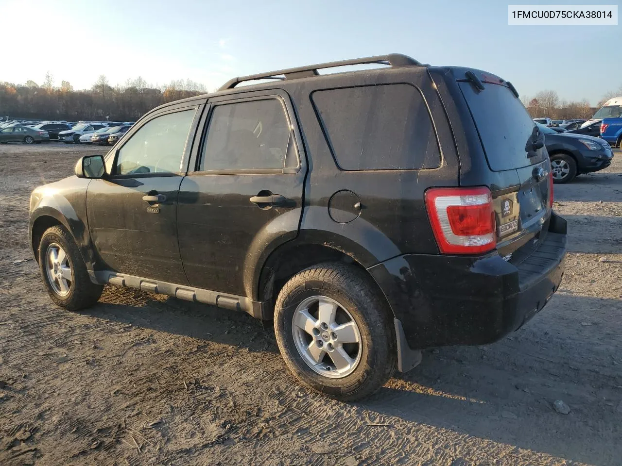 2012 Ford Escape Xlt VIN: 1FMCU0D75CKA38014 Lot: 78310904