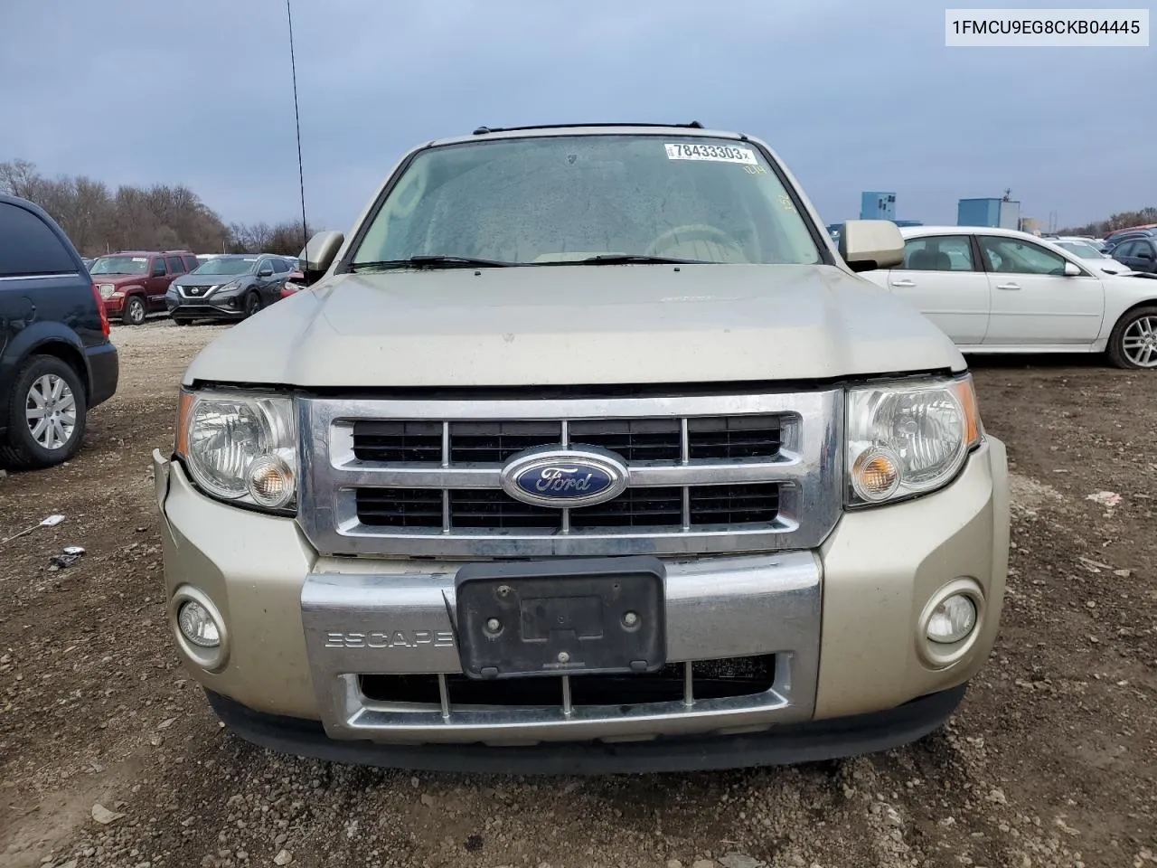 2012 Ford Escape Limited VIN: 1FMCU9EG8CKB04445 Lot: 78433303