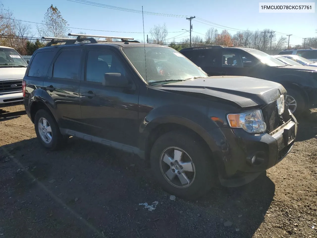 2012 Ford Escape Xlt VIN: 1FMCU0D78CKC57761 Lot: 79055964