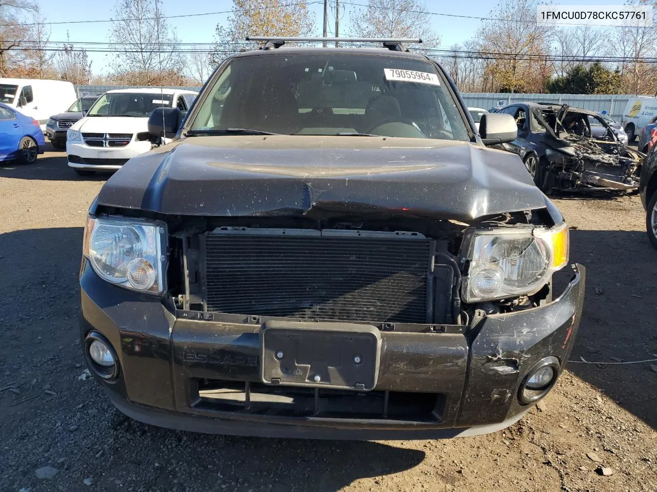 2012 Ford Escape Xlt VIN: 1FMCU0D78CKC57761 Lot: 79055964