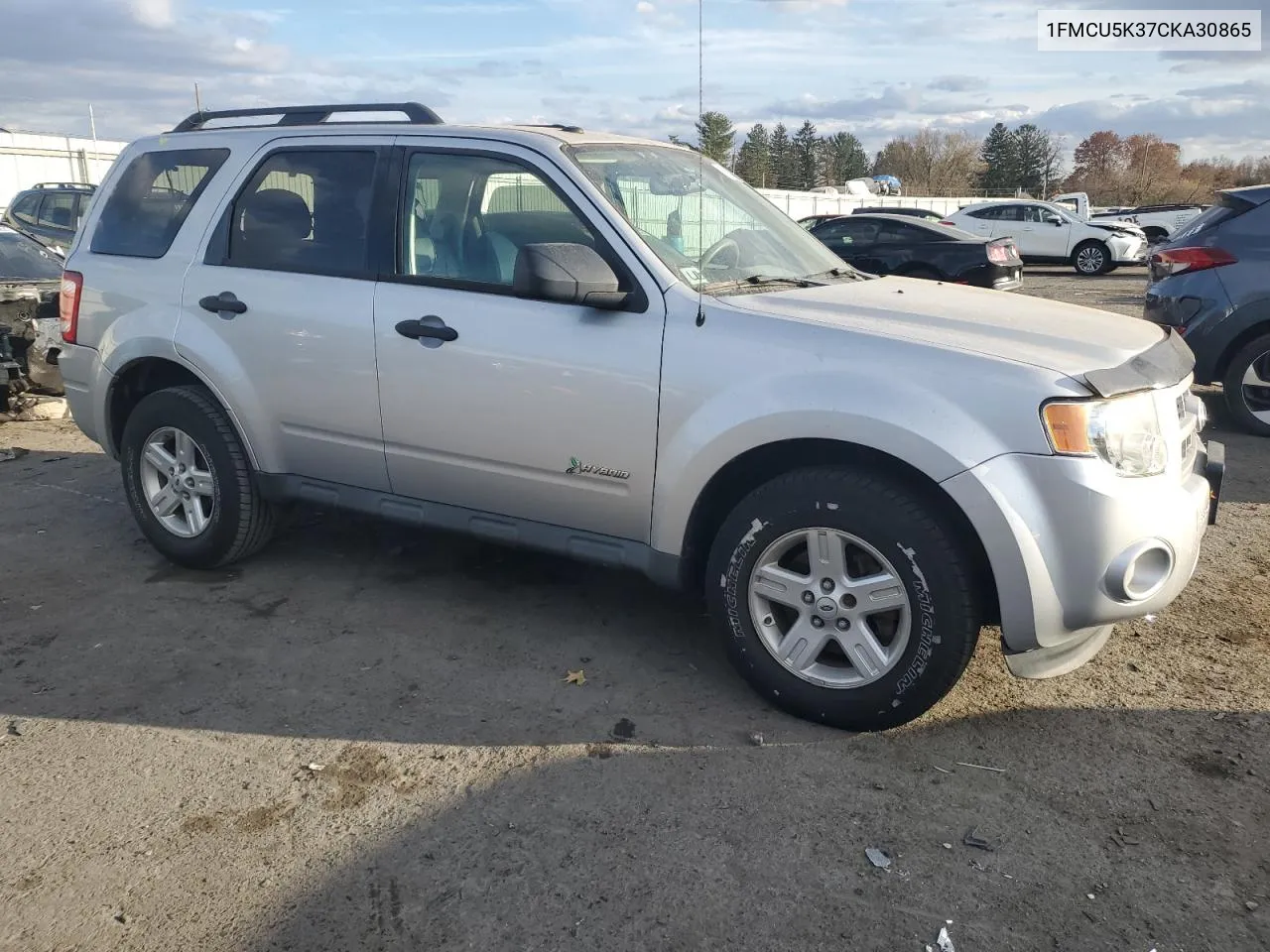 2012 Ford Escape Hybrid VIN: 1FMCU5K37CKA30865 Lot: 79235264