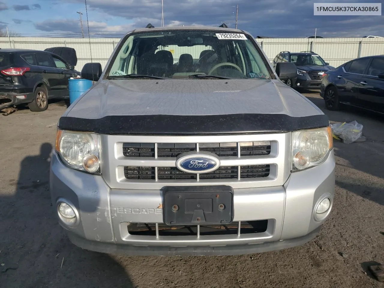 2012 Ford Escape Hybrid VIN: 1FMCU5K37CKA30865 Lot: 79235264