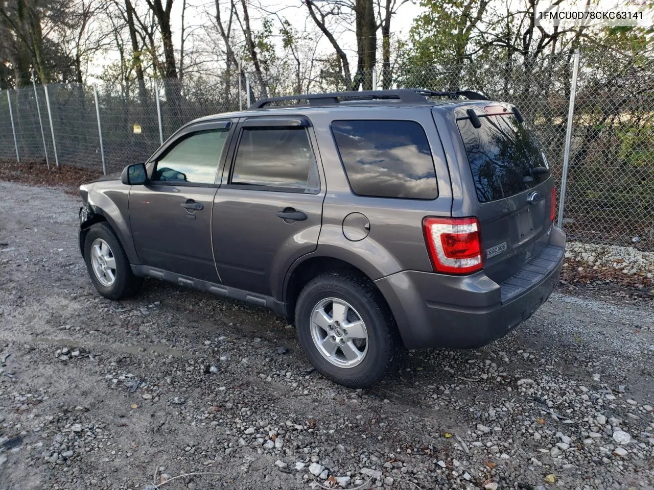 2012 Ford Escape Xlt VIN: 1FMCU0D78CKC63141 Lot: 79441684