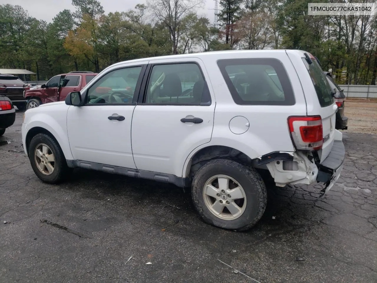 2012 Ford Escape Xls VIN: 1FMCU0C77CKA51042 Lot: 80739574