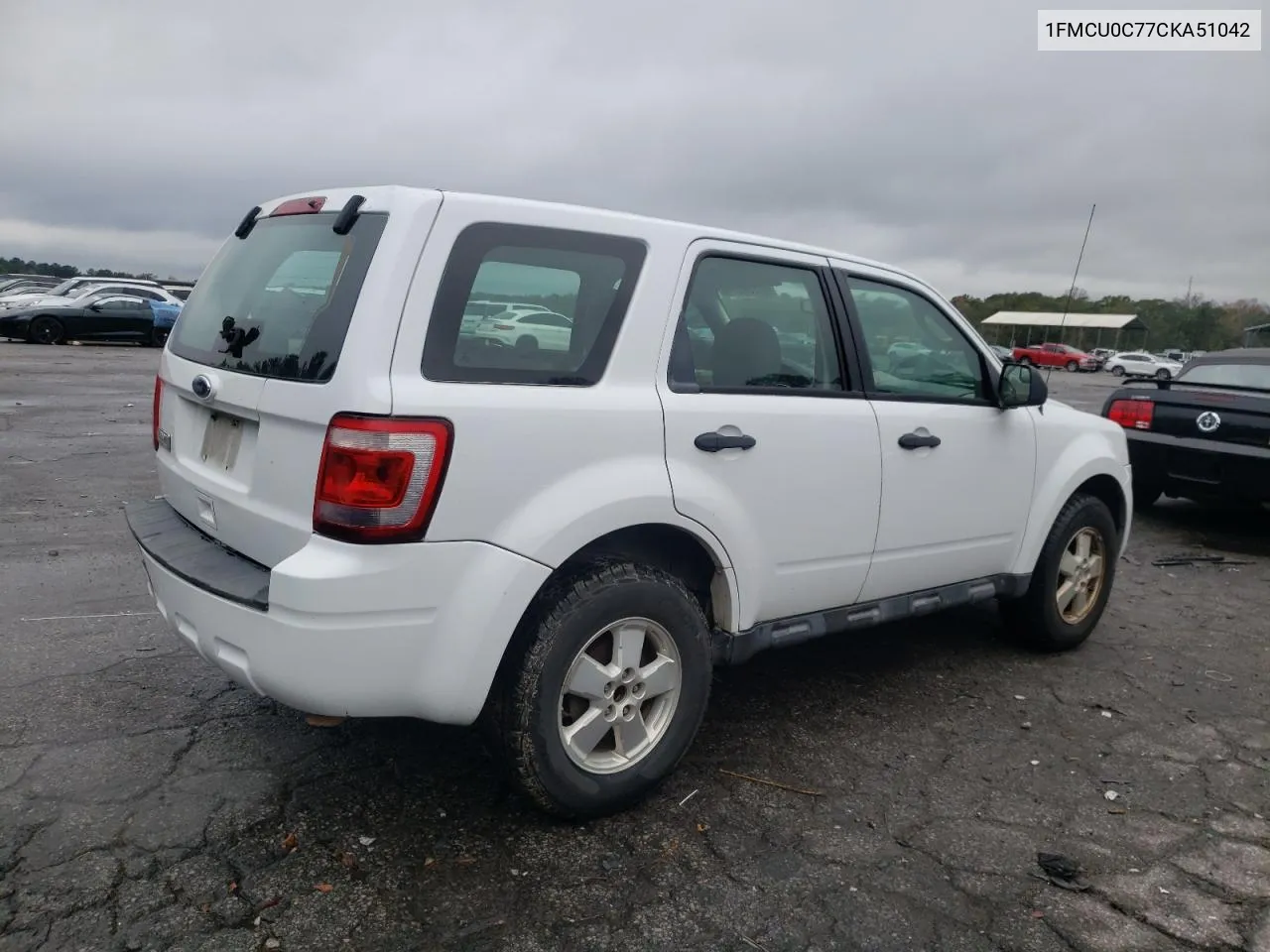 2012 Ford Escape Xls VIN: 1FMCU0C77CKA51042 Lot: 80739574