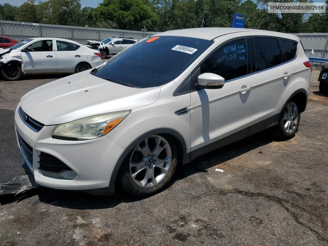 2013 Ford Escape Sel VIN: 1FMCU0HX0DUB02959 Lot: 59098544