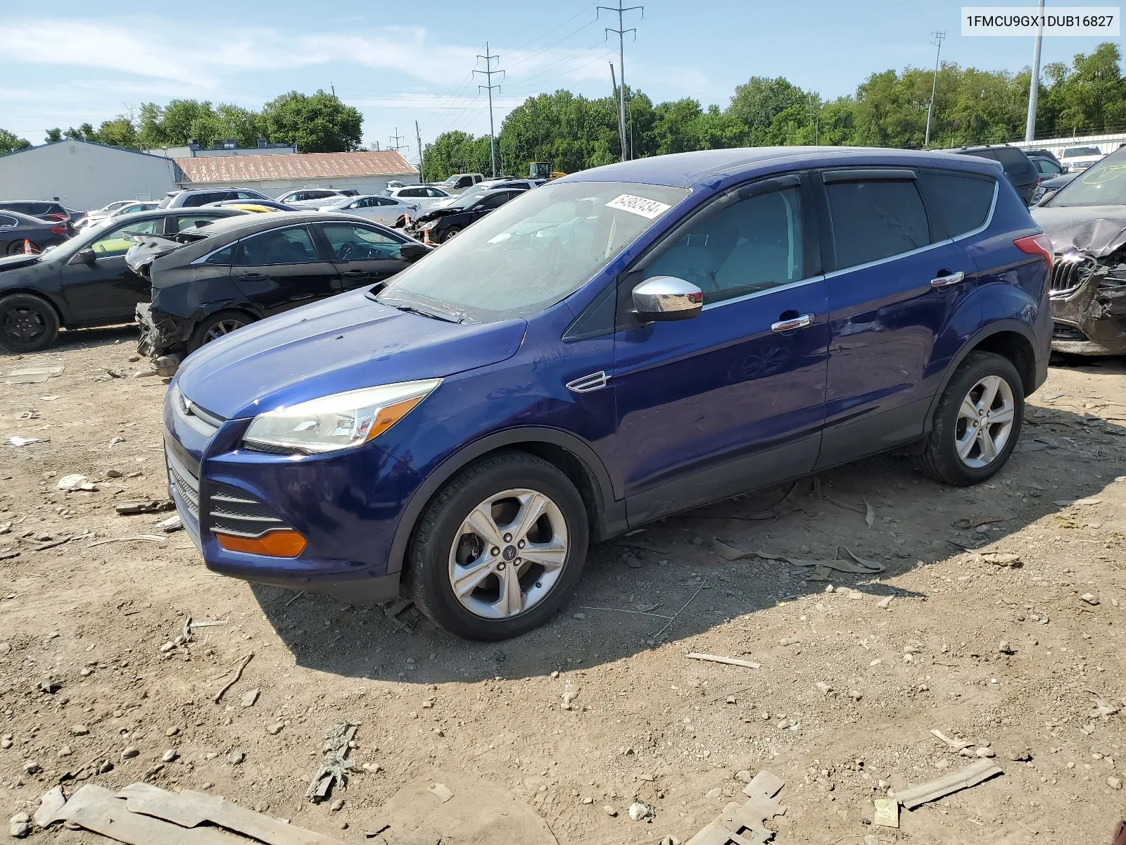 2013 Ford Escape Se VIN: 1FMCU9GX1DUB16827 Lot: 64982434